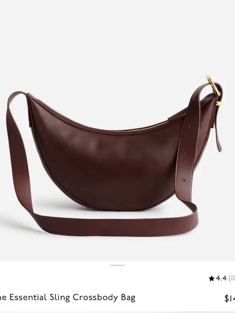 The Essential Sling Crossbody Bag Minimalist Madewell leather bag